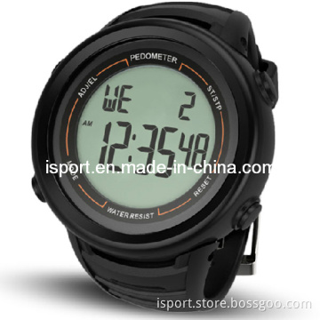 W203 Wrist Watch Pedometer with Black PU Strap